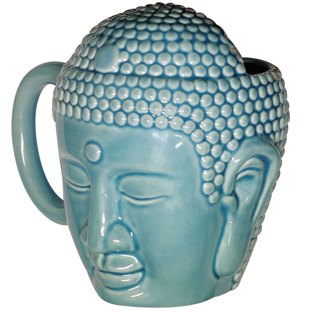 Hemobllo Mug en Céramique Créatif Bouddha 450 Ml avec Anse Ergonomique Tasse à Café Antidérapante pour Maison et Café Tasse en Céramique pour Boire et Thé