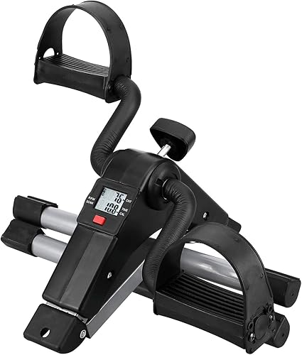 Miniatura 6 de Folding Pedal Exerciser, Mini Under Desk Bike - Portable Foot Hand Cycle Peddler Machine Bicycle Exerciser for Arm Leg While Sitting