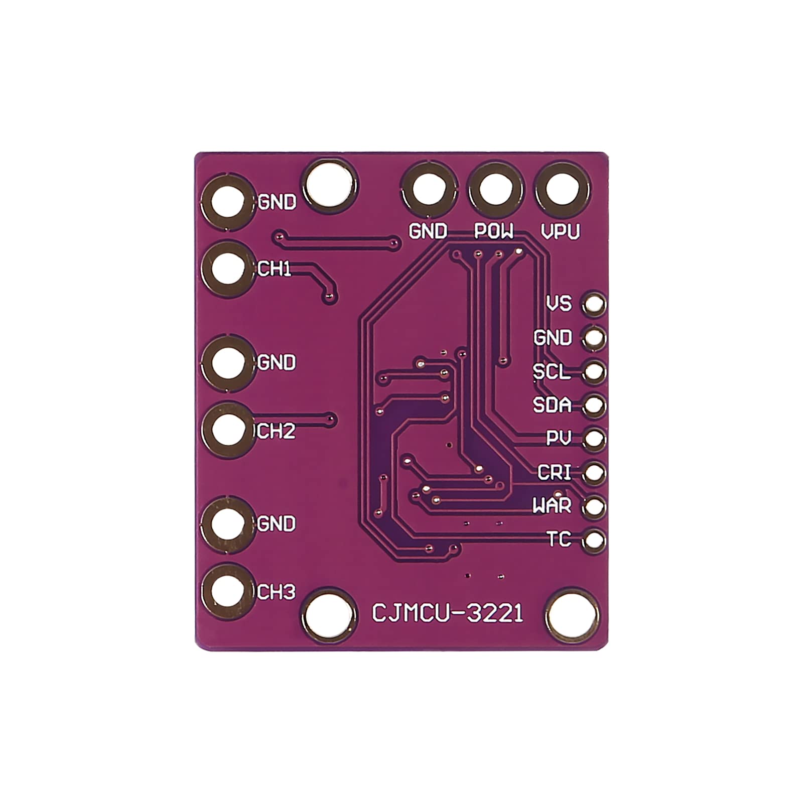 3PCS INA3221 Triple-Channel Shunt Current Voltage Monitor Sensor Power Monitoring Control Module Low Side/High Side I2C Output Replace INA219 For Arduino - View #4