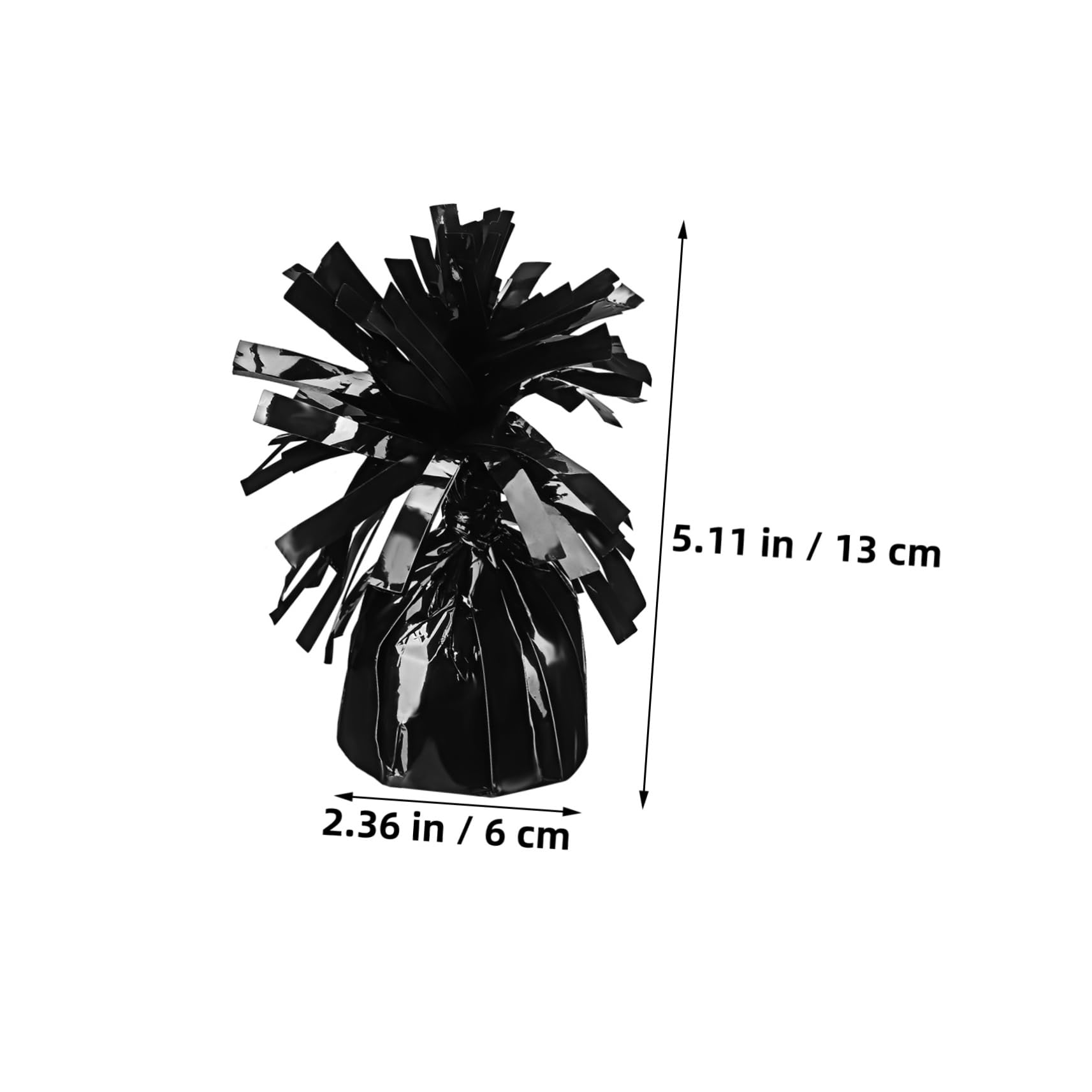 ABOOFAN Pesi per Palloncini 8 Pezzi, in Pet Nero, Riutilizzabili e Facili da Usare, per Matrimonio e Tavoli, Design Compatto e Stabile