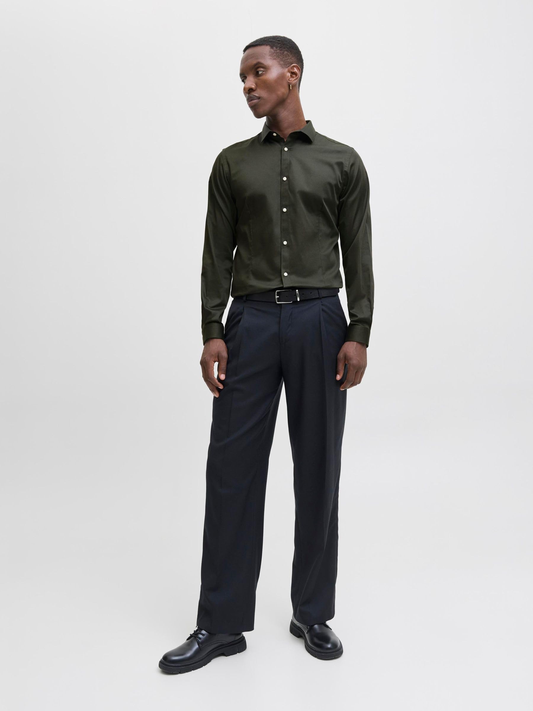 JACK & JONES Męska koszulka Jprblaparma L/S Noos, rodzynka, M