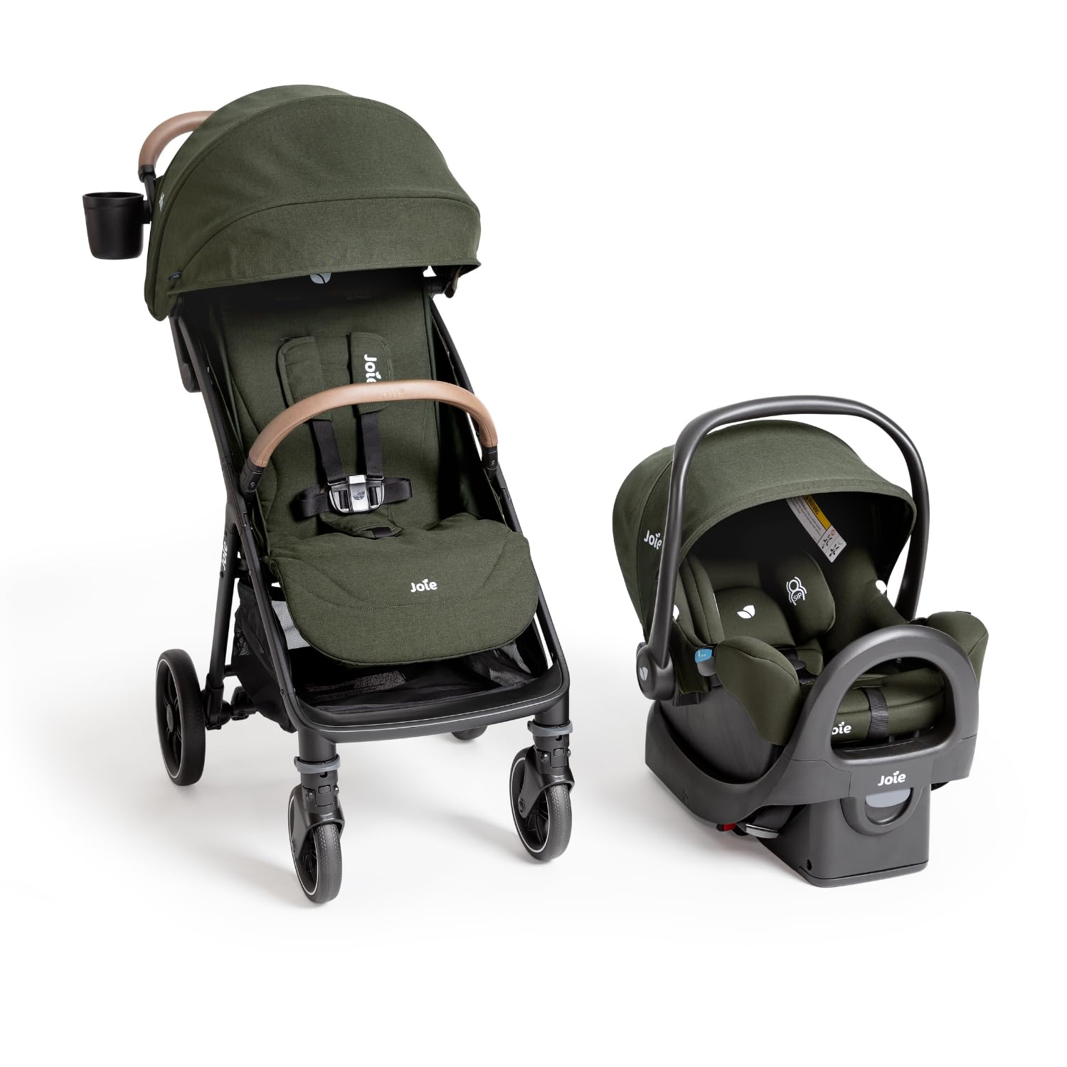 Joie Baby Nutmeg Compact Stroller & Lightweight Rue Car Seat Travel System