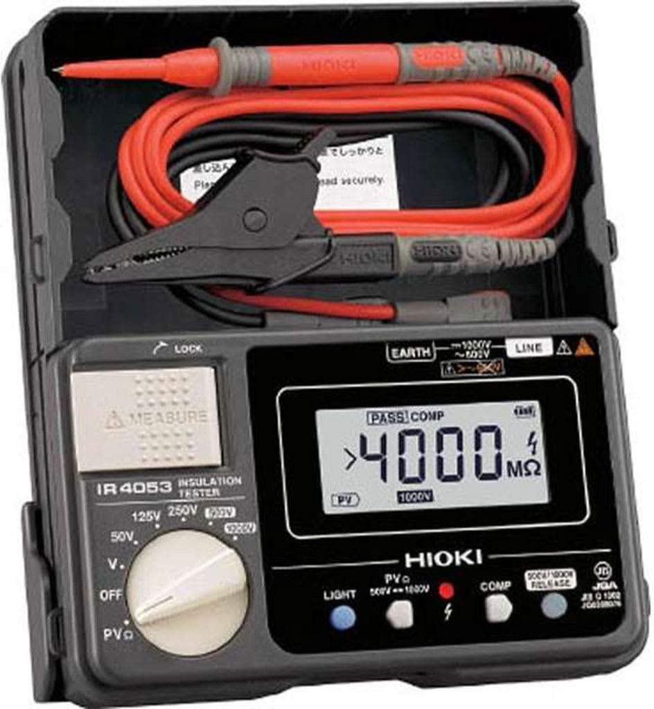 Hioki IR4053-10 Insulation Resistance Tester - 1kV, 4000 Mohm (for PV Measurements)