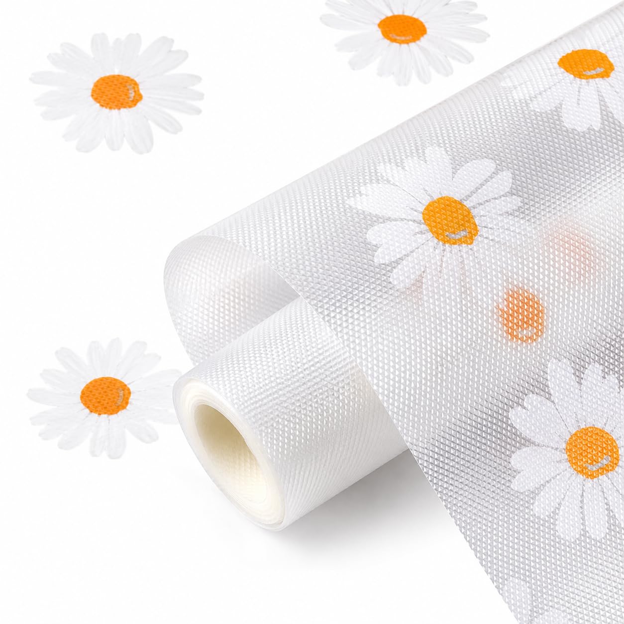 Daisy Flower Anti Slip Drawer Mat (45 cm x 3 M Roll) | Waterproof Shelf Liner for Kitchen Shelves, Fridge, Cabinet, Cupboard, Drawer & Wardrobe | Washable Non-Slip Protective Mat-image-44