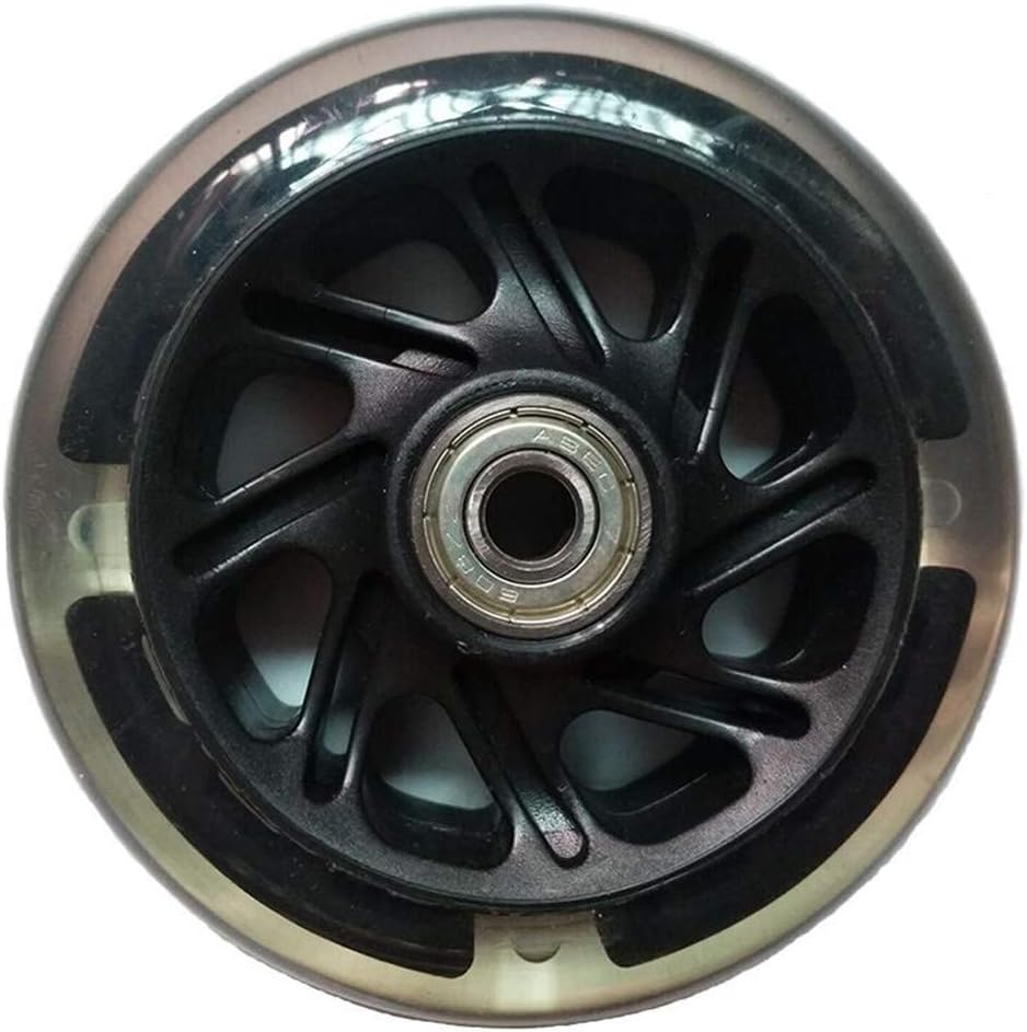 2 Pcs Inline Skates Wheels Flash Light Wheels for trolley wheels, luggage wheels, balance carts, trolleys, stage racks, shelves, non-slip material, ​carts