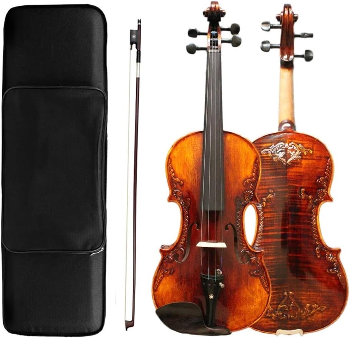 バイオリン 4⁄4 フルサイズ エレクトリックバイオリン ケース付き 弓
