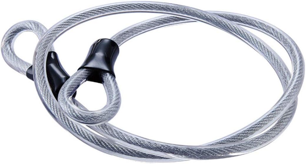Stainless Steel Safety Cable, Double Loop Braided Steel Cable Flexible