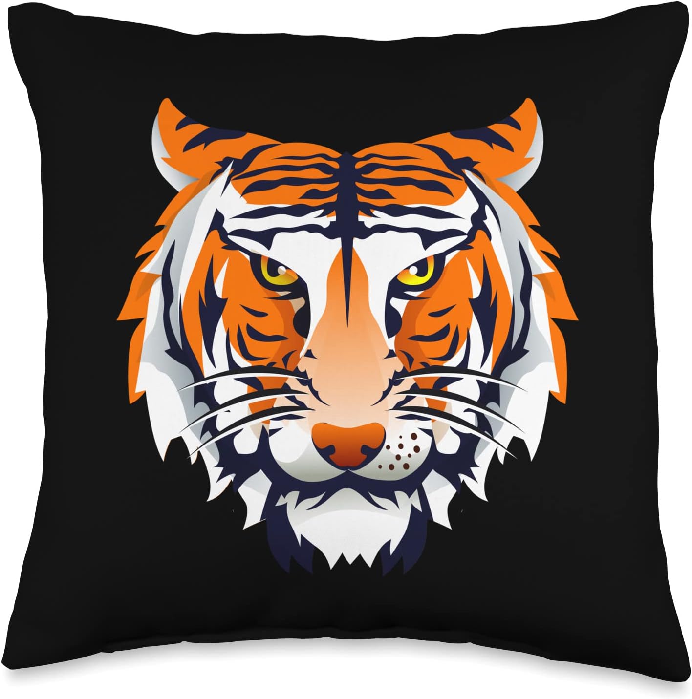 Growling face angry Bengal Tiger.Cool Bengal Tiger Lover Throw Pillow