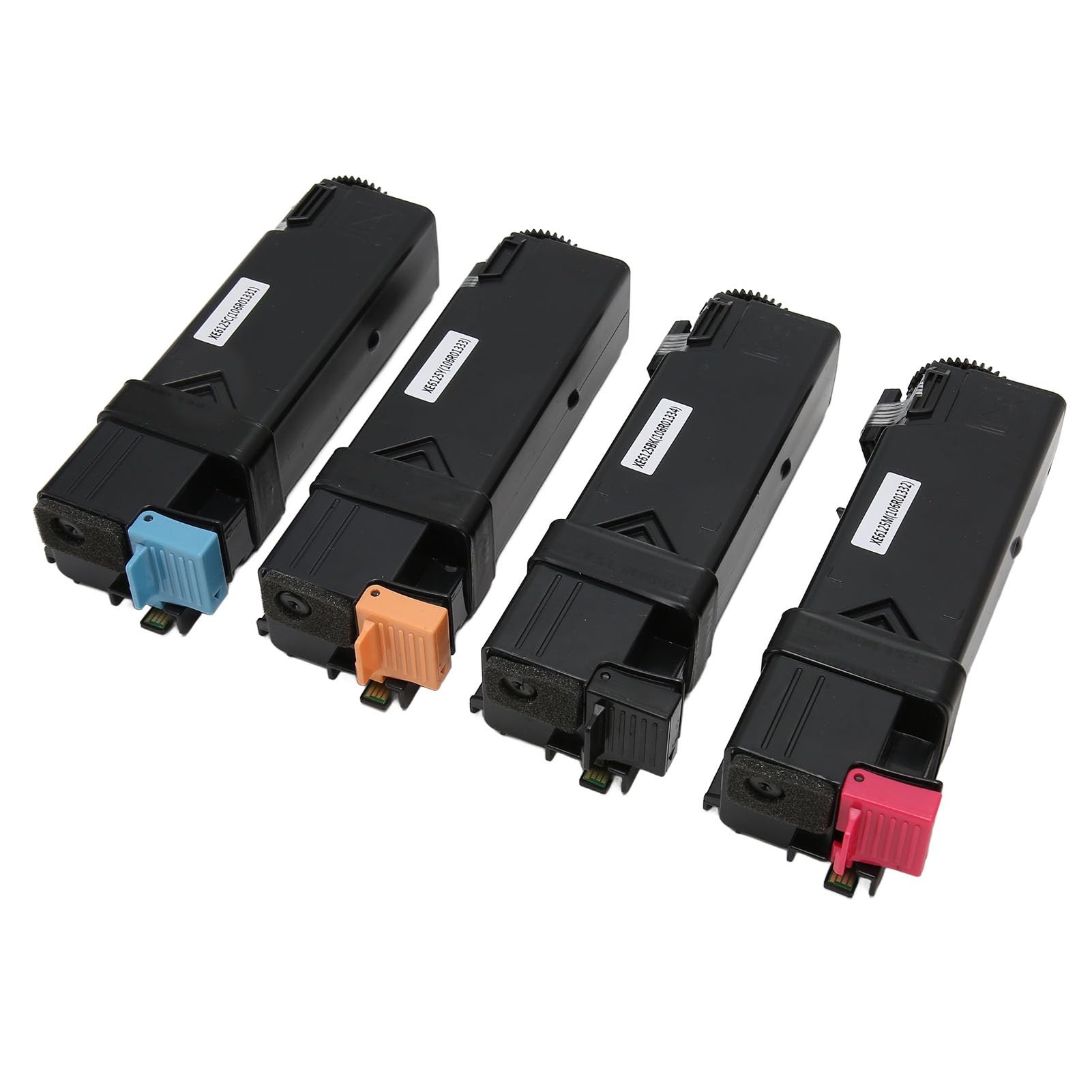 Juego de Cartuchos de Tóner de 4 Uds de Alto Volumen Compatible con Phaser 6125 Ideal para Uso en el Hogar y la Oficina Material de PVC