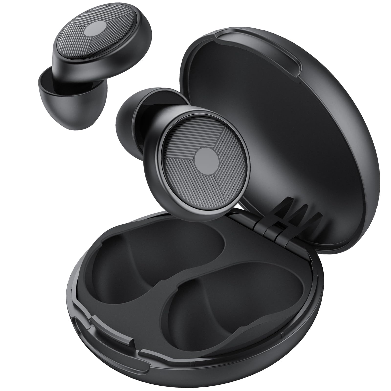 taopodo 2025 Ear Plug for Sleeping, 45dB Reusable Noise Reducing Ball for Sleeping, Soft and Reusable, Good for Sleeping, Travel, Focus, Concerts (Black)