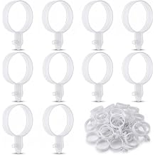 40 Pack Plastic Sail Rings, Durable UV Stabilized Sail Clips for Small Sailboat & Small Dinghies, Easy Install Boat Sailing Accessories, White