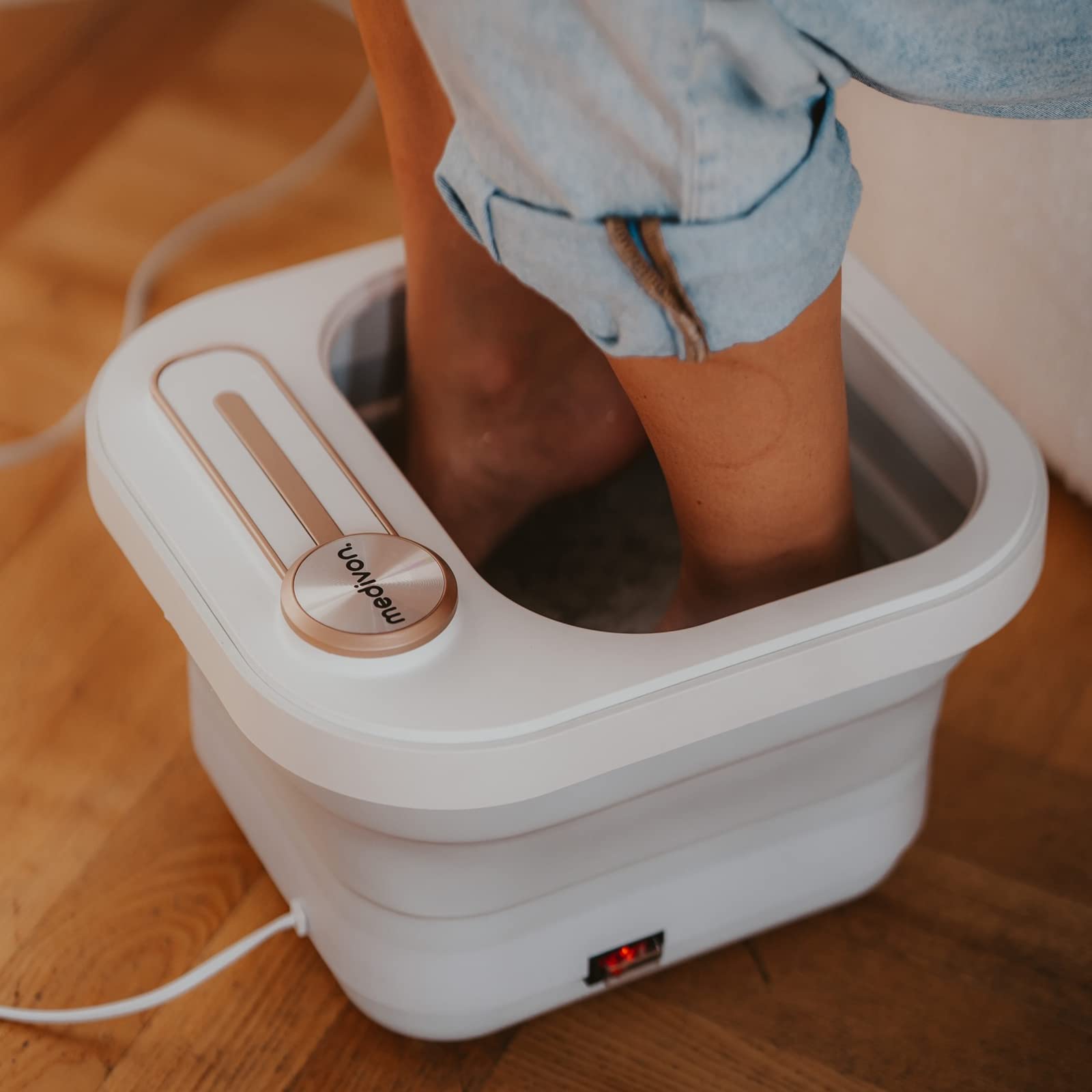 Fußmassagegerät Medivon Aqua Lux Fußbad Massagegerät mit Wärme und Sprudelmassage