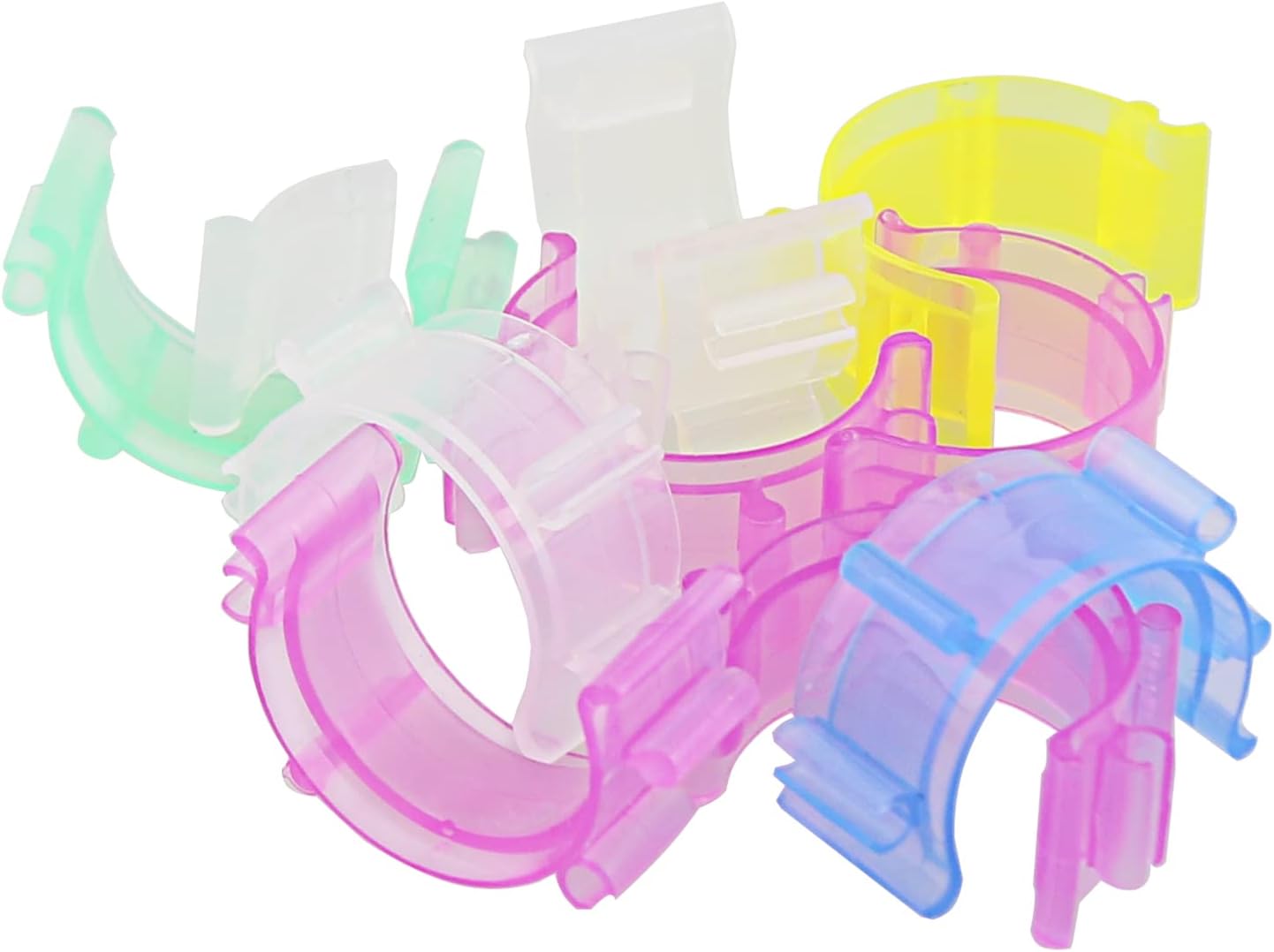 Bobbin Clamps Holders Thread Buddies DGZZI 30PCS Bobbin Holder Clips Color Thread Clips Holder Silicone Spool Huggers Thread Holders for Embroidery Quilting Sewing Accessory Thread Spool Organizing image 4