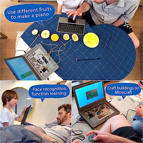 Raspberry Pi 4 Kits, Crowpi2 Raspberry Pi Laptop, Programming Kit For Professional, Kids, Adult - Deluxe Kit - Gray #TOP1