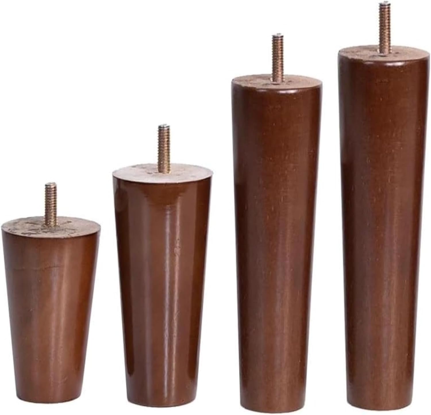 固定脚 4本家具脚 ソファー足 家具パーツ 脚 テーブル脚 家具用高さ調節脚 交換用足 木製 Diy 無垢材のソファ脚 置き換え足無