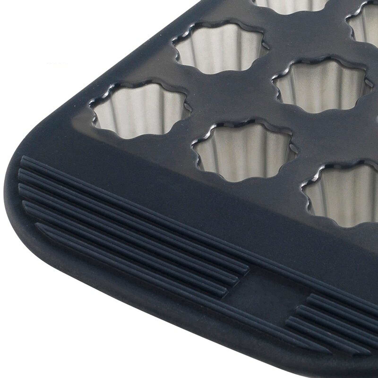 Molde de Silicona para Utensilios de Cocina, 24 Tazas, Ideal para Hornear Pan y Pasteles. Apto para Horno, Antiadherente y Seguro para Uso alimentario.