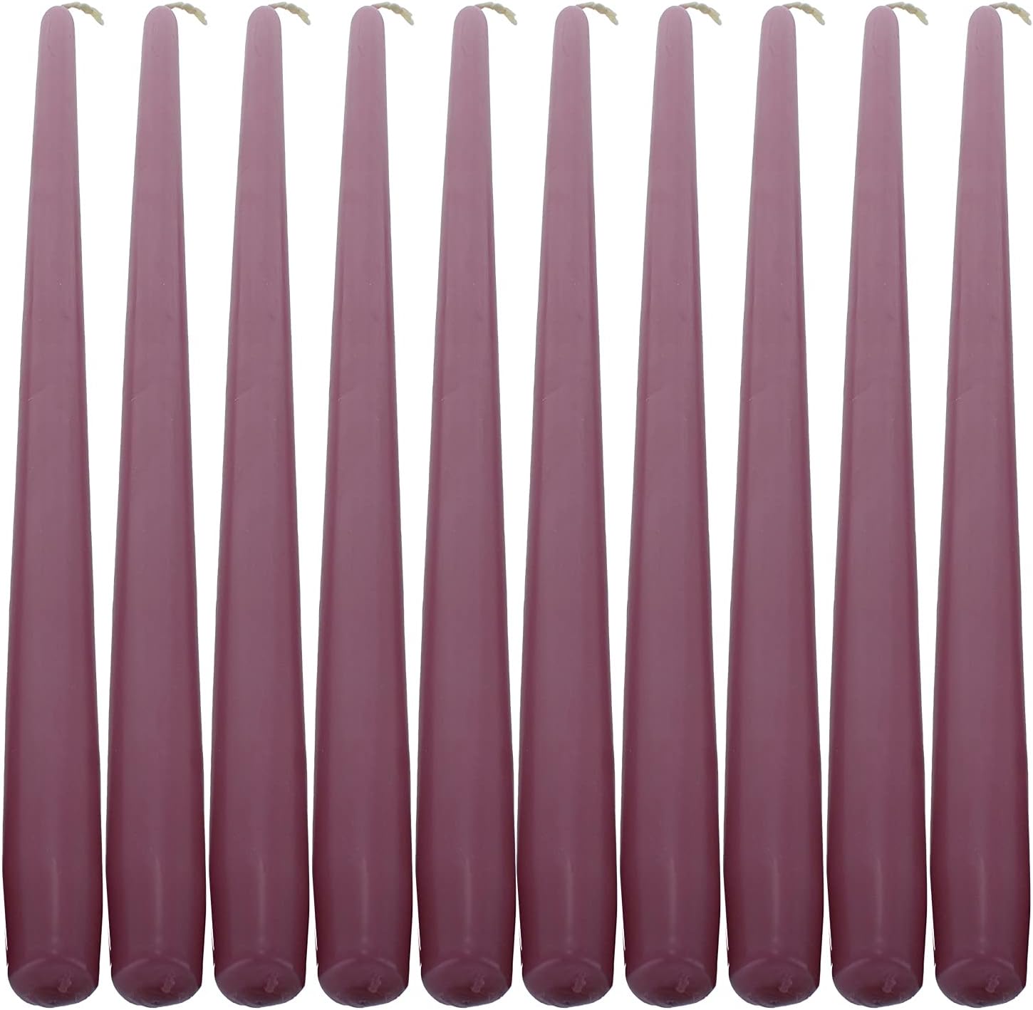 Wax Lyrical Unscented 25 cm Tapered Dinner Candle Blush, Box of 12