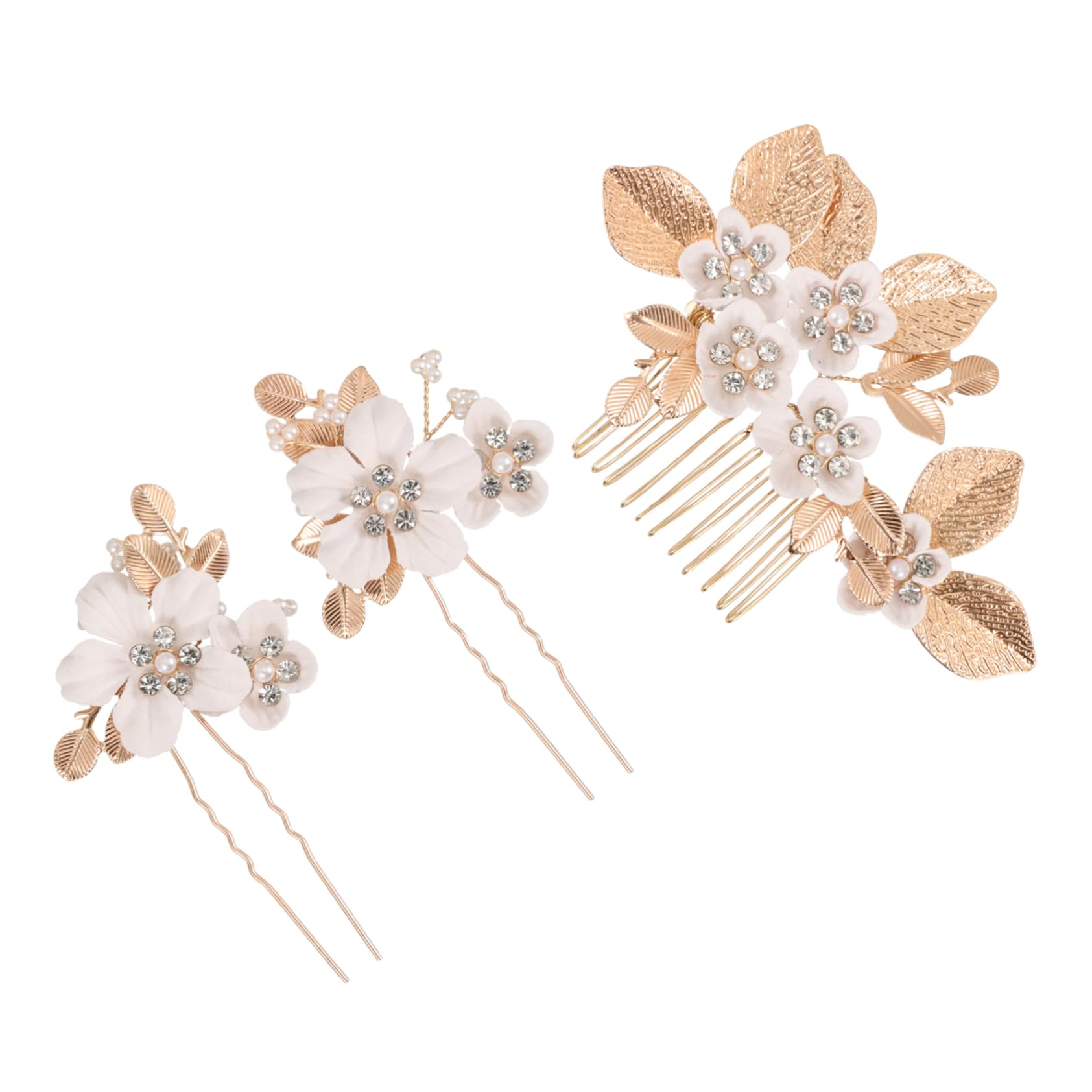 Beavorty 5 Sets Blätter Und Blumen Haarkamm Braut Haarschmuck Kopfschmuck Für Hochzeitsdekoration Blumen Haarschmuck Für Frauen Vintage