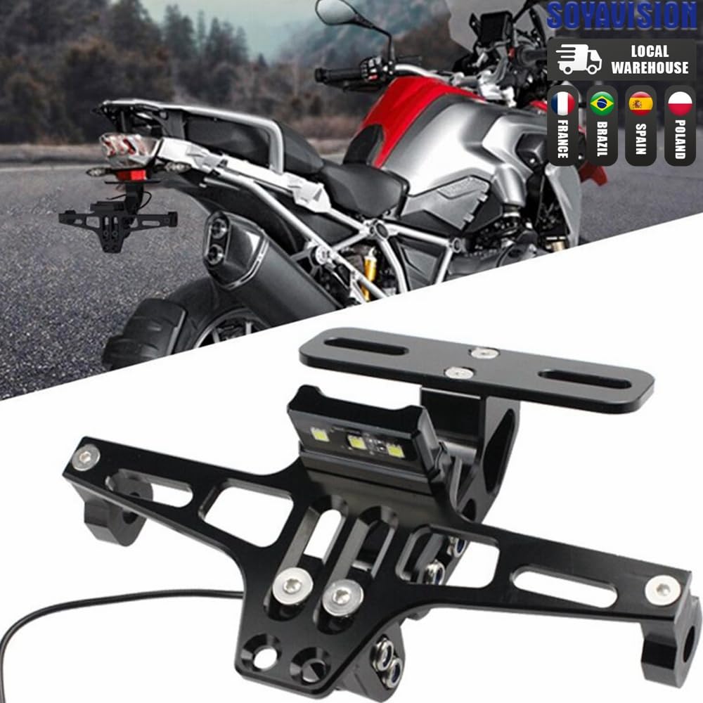 Kennzeichenhalter Motorrad Motorrad-Nummernschildhalter hinten(with License lamp)