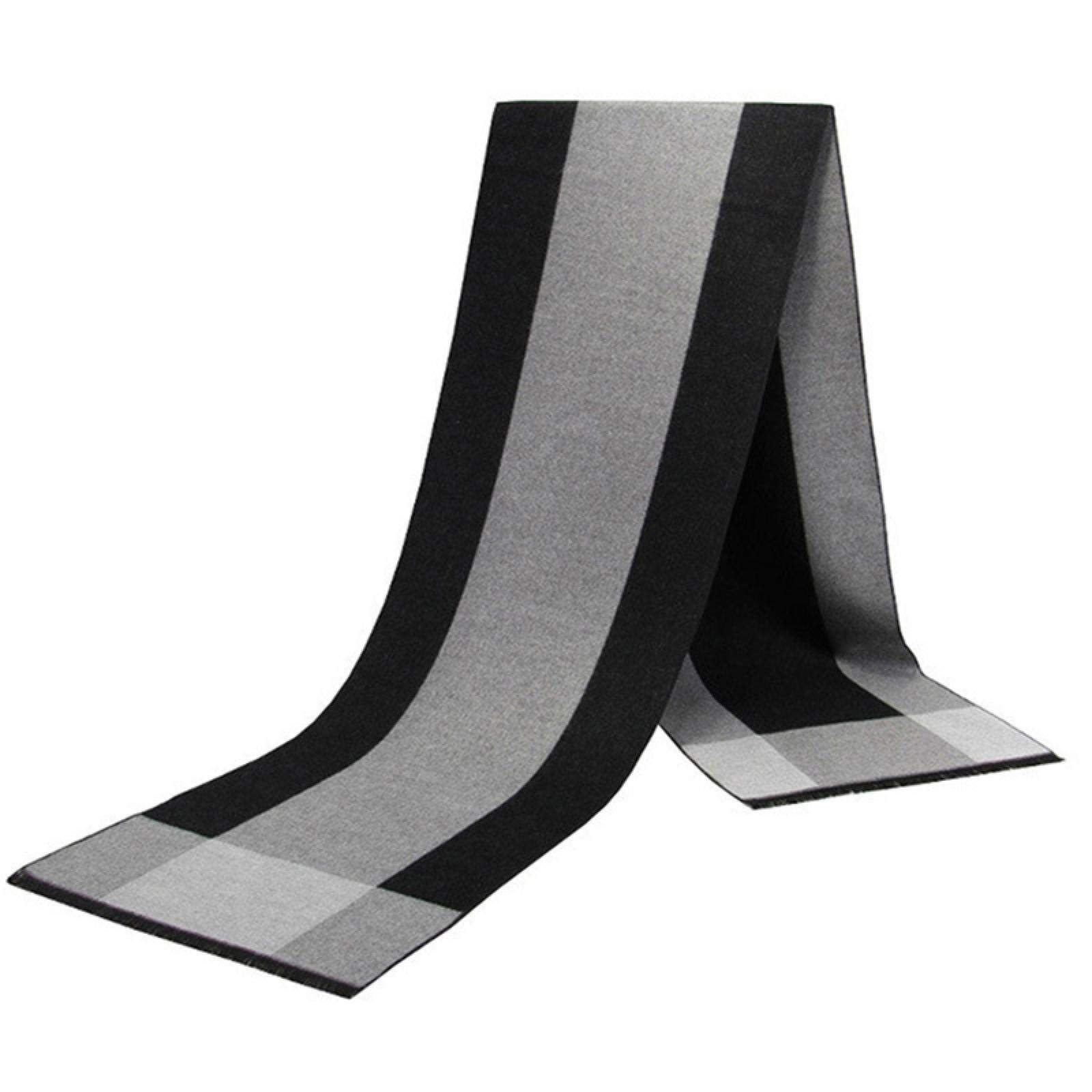 Bufanda de invierno a cuadros para hombre, resistente al viento y cálido, de algodón, suave, casual, para negocios, para hombre, 13, Talla única