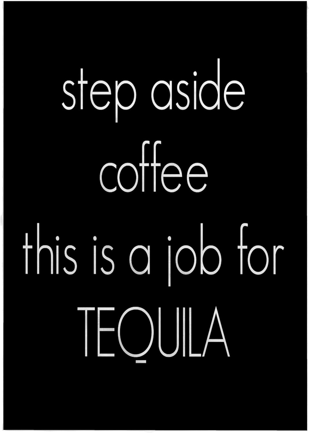 3dRose Step Aside Coffee This is a Job for Tequila 22x30 Bath Hand Pool Towel