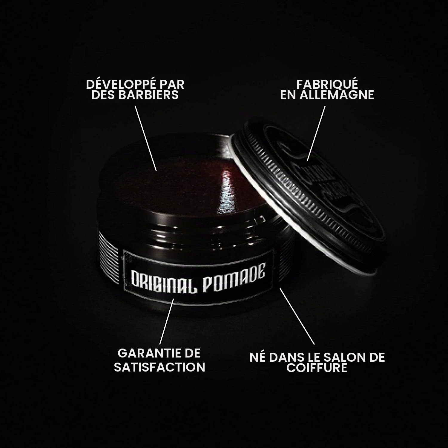 Pommade capillaire Charlemagne Original pour hommes - 100 ml - Crème coiffante à base d'eau pour cheveux masculins - fabriquée en Allemagne (100 g (Pack of 1), Tenue moyenne)