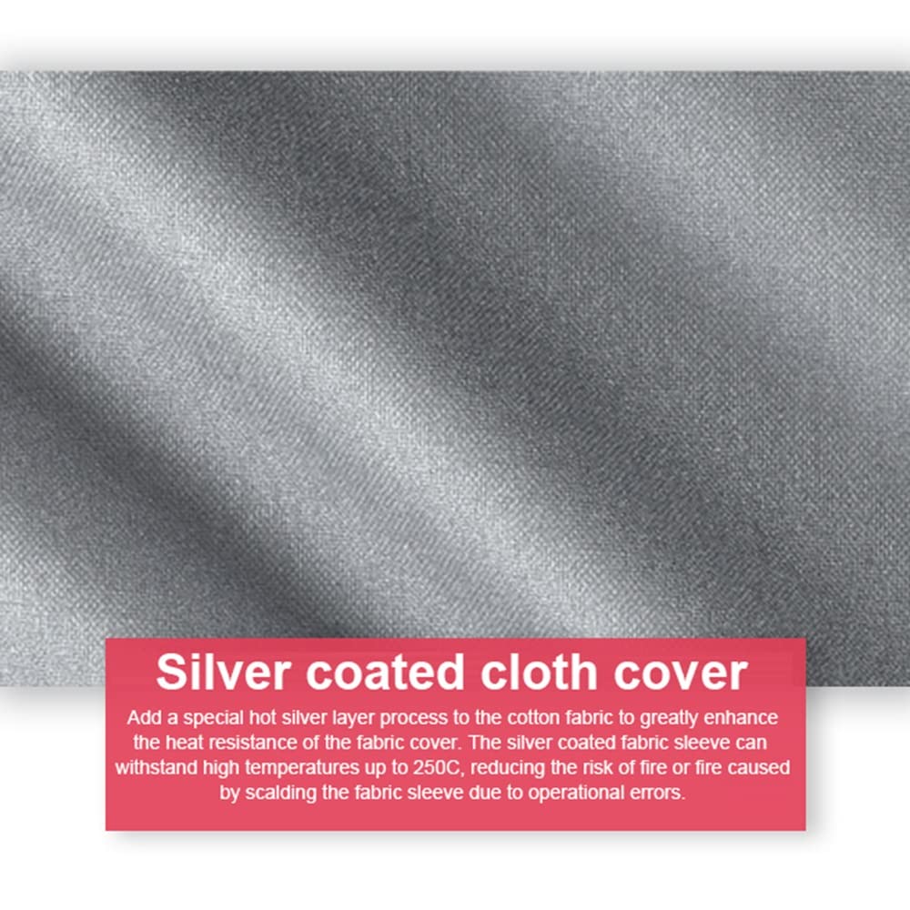 ZJIEX Fodera per ASSE da Stiro, Copriasse da Stiro di Dimensioni Standard, Fodera in Cotone 100% di Ricambio, Imbottitura Extra Spessa, per Lavanderia (Color : Silver, Size : 38x13in(97x33cm))