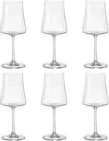 Jogo de 6 tacas para vinho branco Xtra em cristal ecologico 360ml A23,5cm