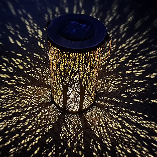 Lumières Solaire Exterieur Jardin, XRR Lanterne Solaire Exterieur Jardin, Etanche Lampe Solaire Exterieure décoration pour Patio, Table, Interieur, terrasse, cour Cover