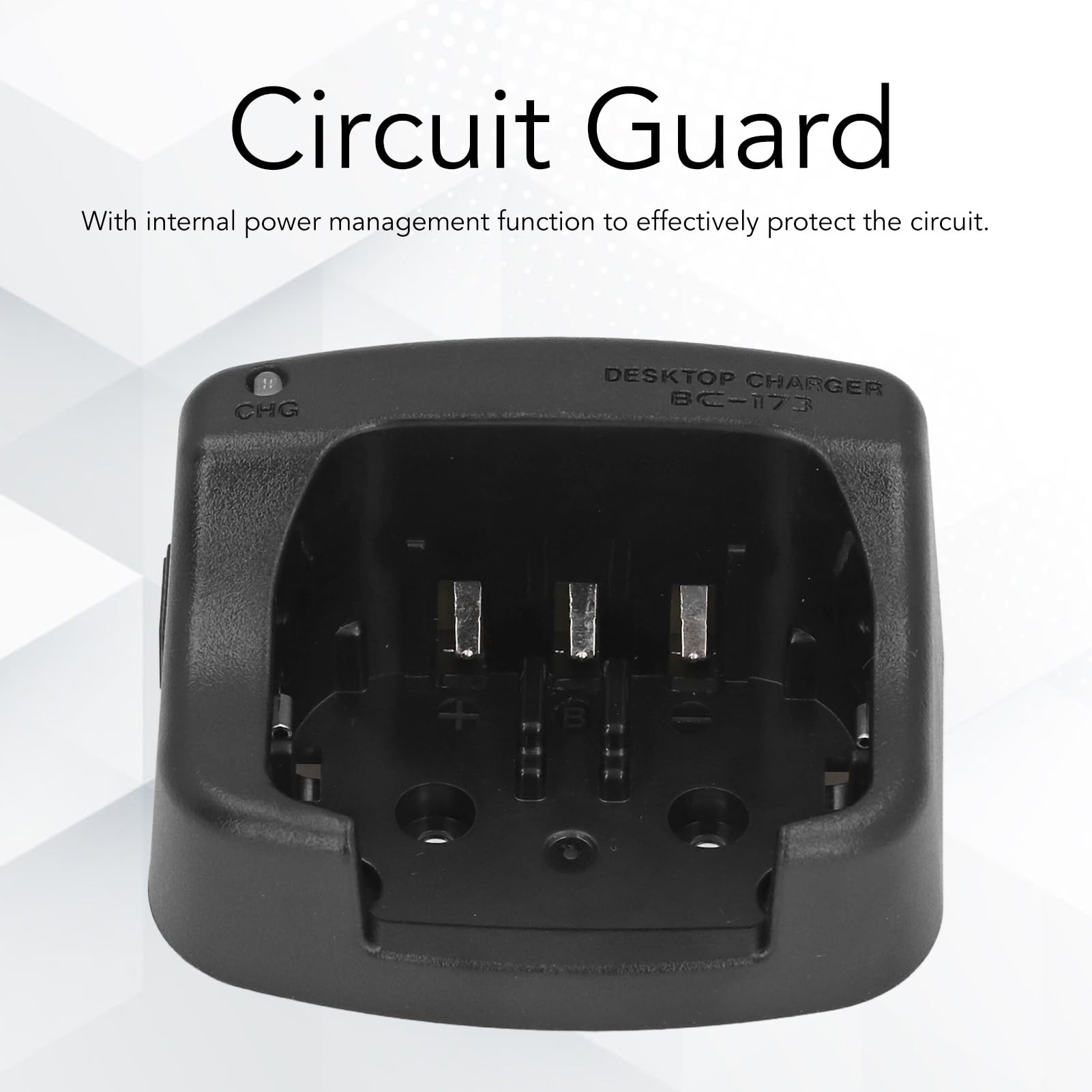 BC 173 Walkie Talkie Cargador de Escritorio Base de Disipación de Calor Rápida Base de Carga de la Batería para ICOM IC M33 (Enchufe Europeo 100‑240v)