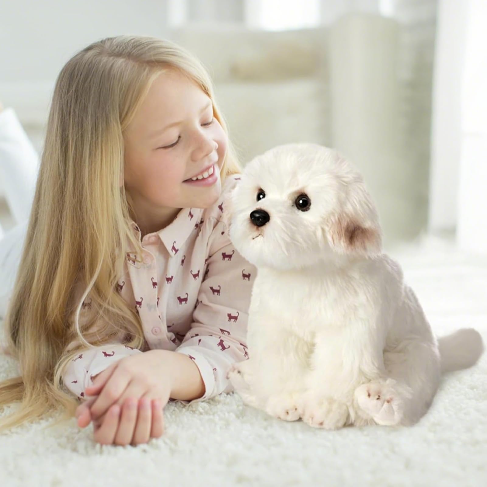 Amazon.co.jp: HollyHOME マルチーズ ぬいぐるみ リアル マルチーズ 犬