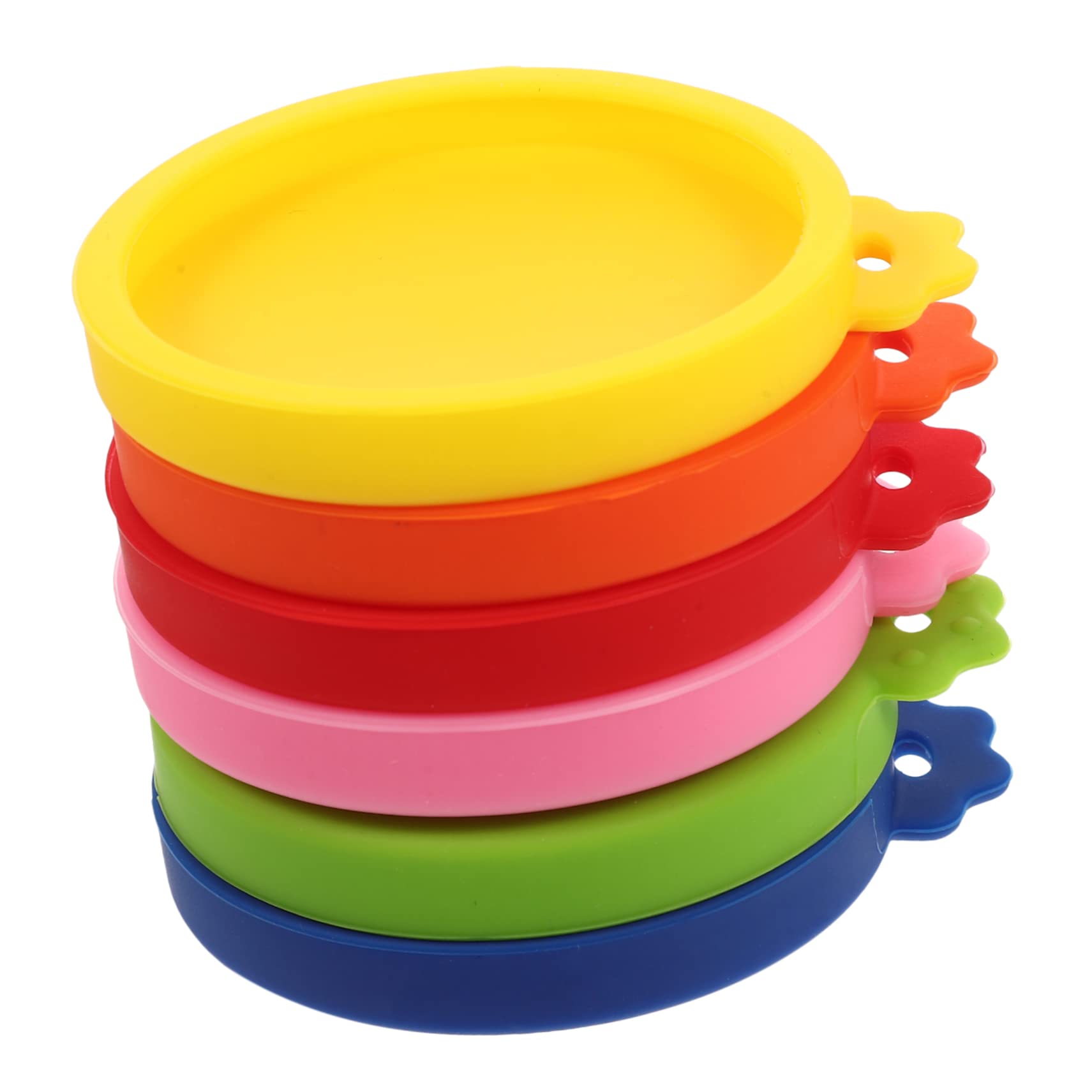 BELLIFFY Pet Food Can Covers Silicone Jar Lid -Leakage Feeder Jar Lids for Canned Goods
