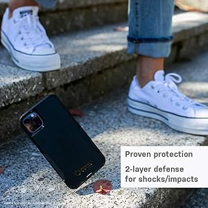 OtterBox iPhone 11 Commuter Series Case - BESPOKE WAY (BLAZER BLUE/STORMY SEAS BLUE), slim & tough, pocket-friendly, with port protection