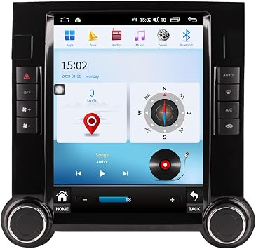 Car Radio Stereo for Volkswagen Touareg 2003-2010 Radio Replacement Android Auto Car Play GPS Navigation Vertical Screen Tesla Style with DSP in Dash Headunit Multimedia Player Audio