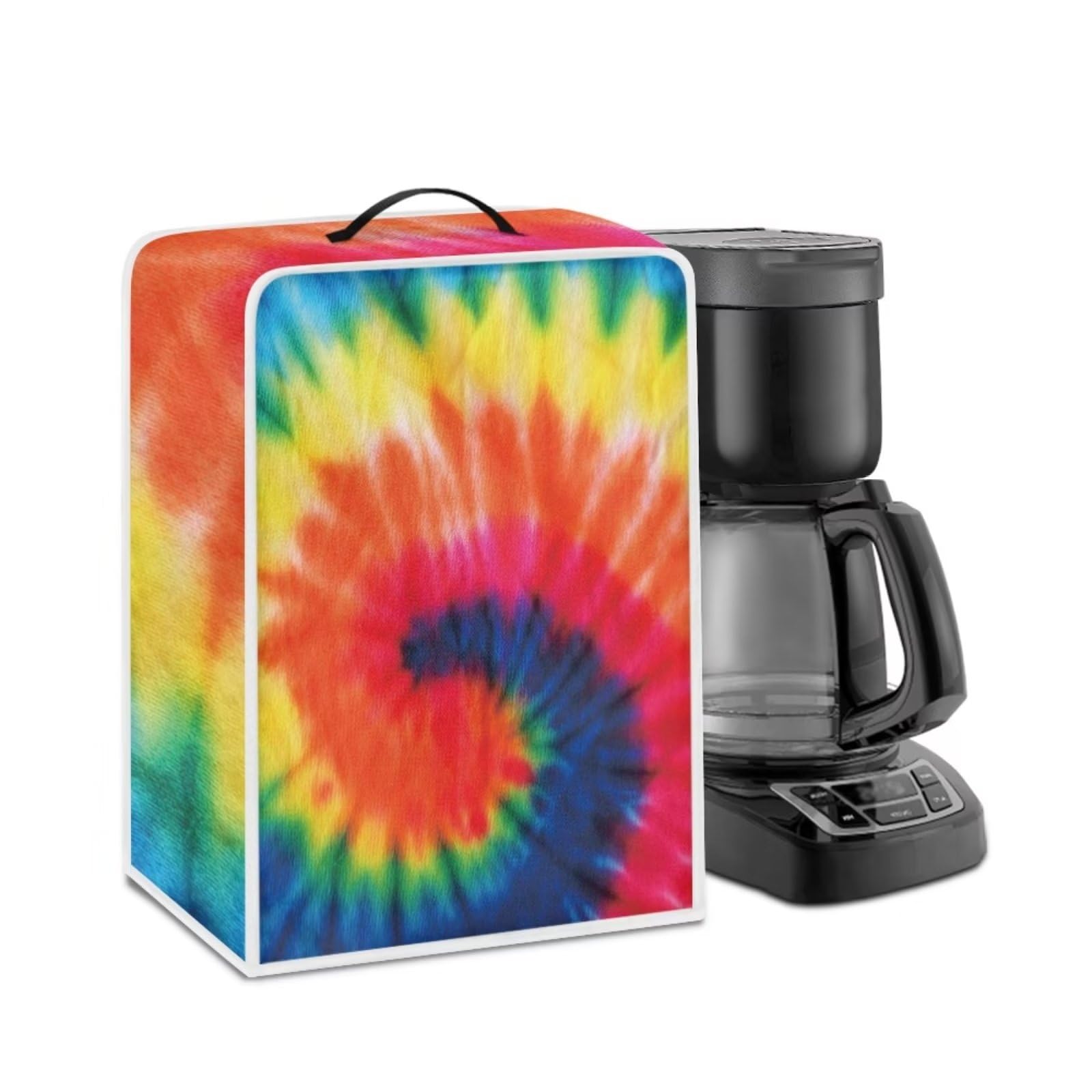 Tie Dyed Color Coffee Cover For Coffee Maker Machine Washable Small Kitchen Appliance Covers Waterproof Dust Proof Mixer
