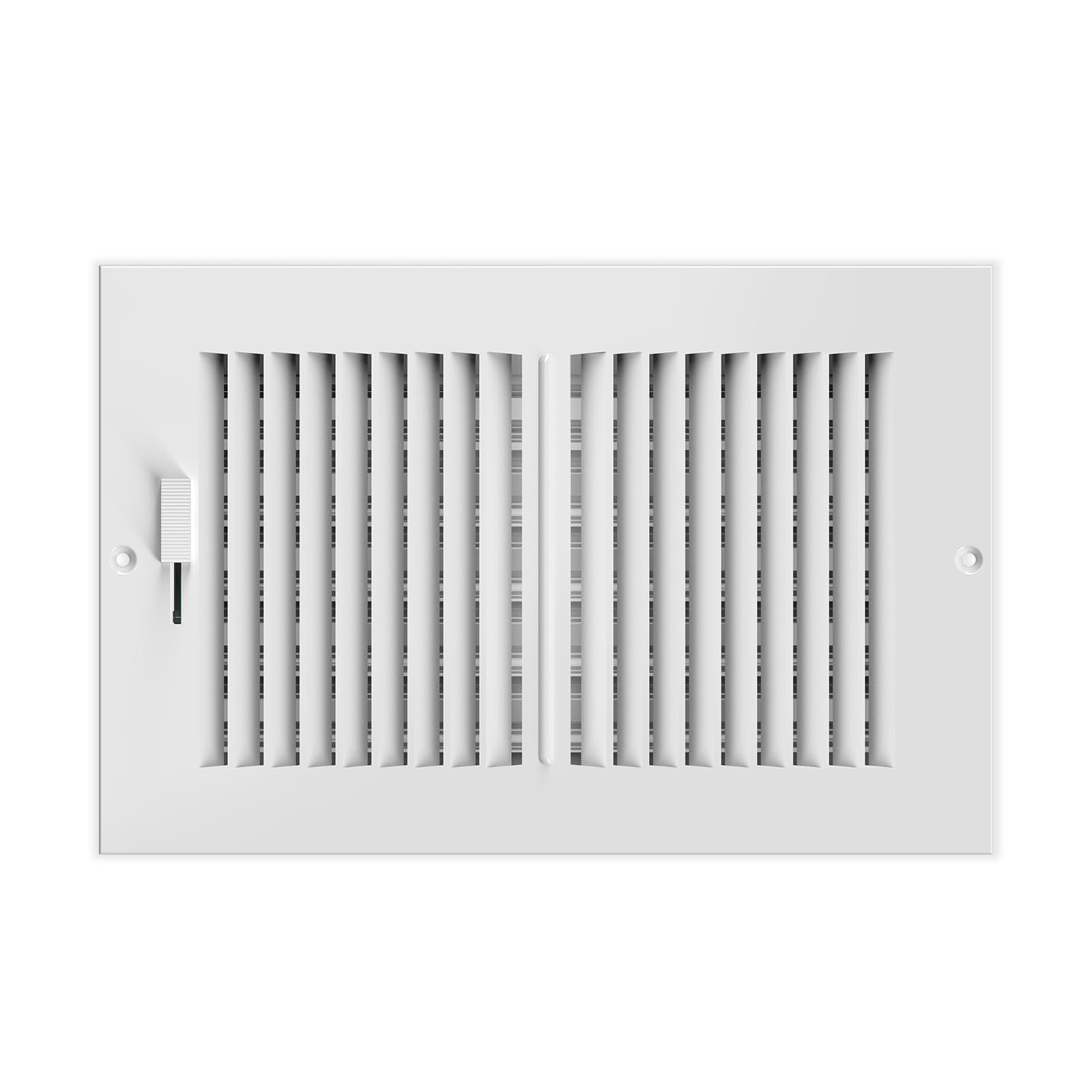 AC Infinity Register Vent Grille 150x250mm, White HVAC Vent Register Replacement, Heavy Duty Steel Air Vents for Ceiling, Wall, and Floor Registers, 6" x 10"