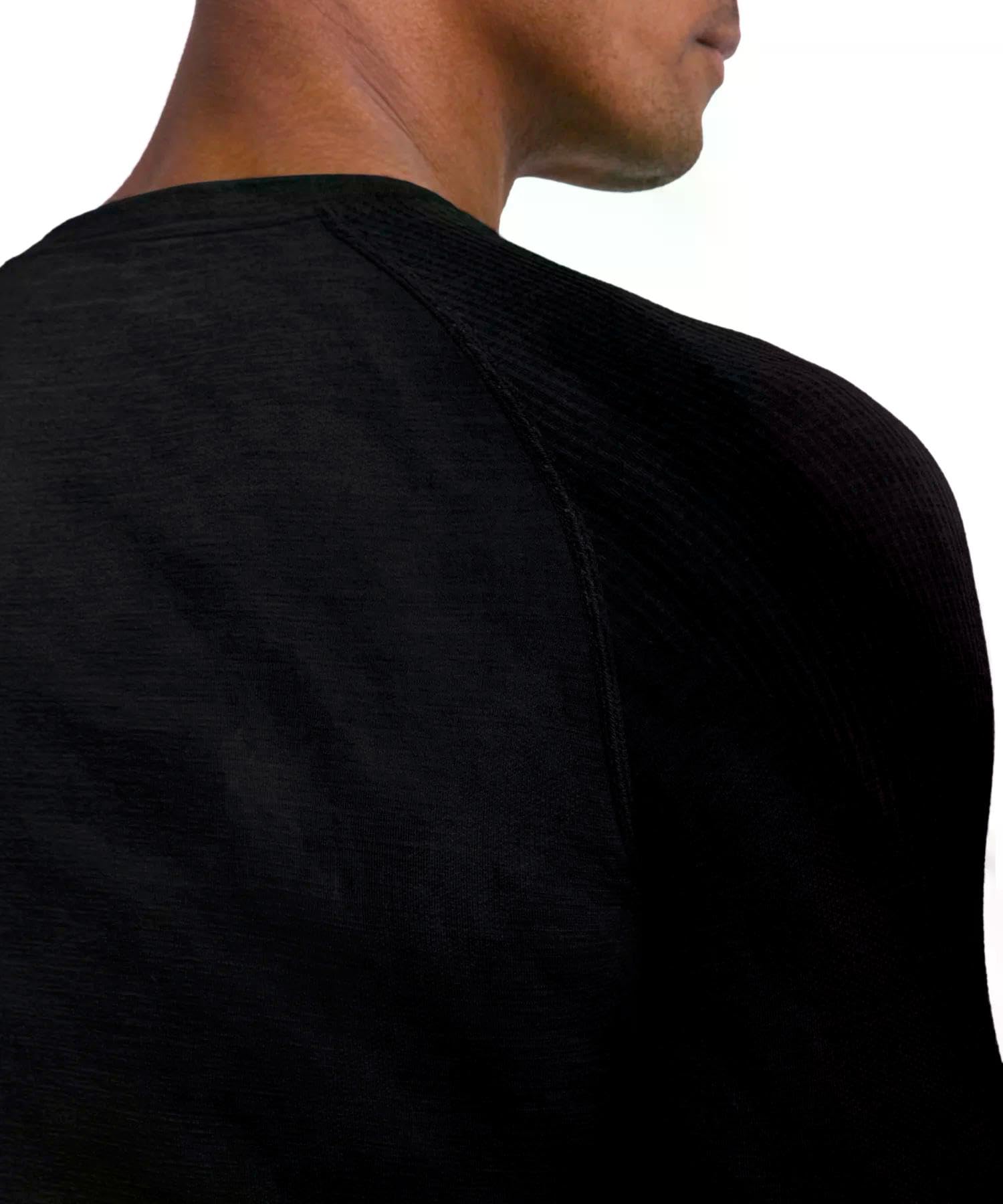 FALKE Mężczyźni Warstwa podstawowa (góra) Wool-Tech Light M L/s Sh wełna materiał funkcjonalny regulujące klimat 1 Sztuka, Czarny Black 3000, M