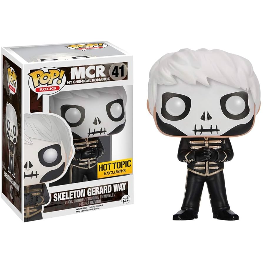 Amazon.com: Funko Skeleton Gerard Way (Hot Topic Exc) Pop