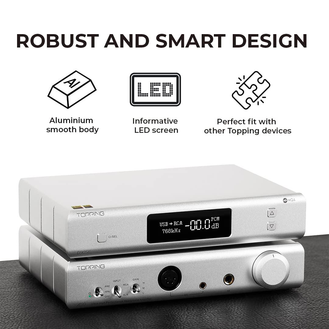 Topping D90SE DAC Asimetrik Yüksek Çözünürlük (Gümüş) : Amazon.com