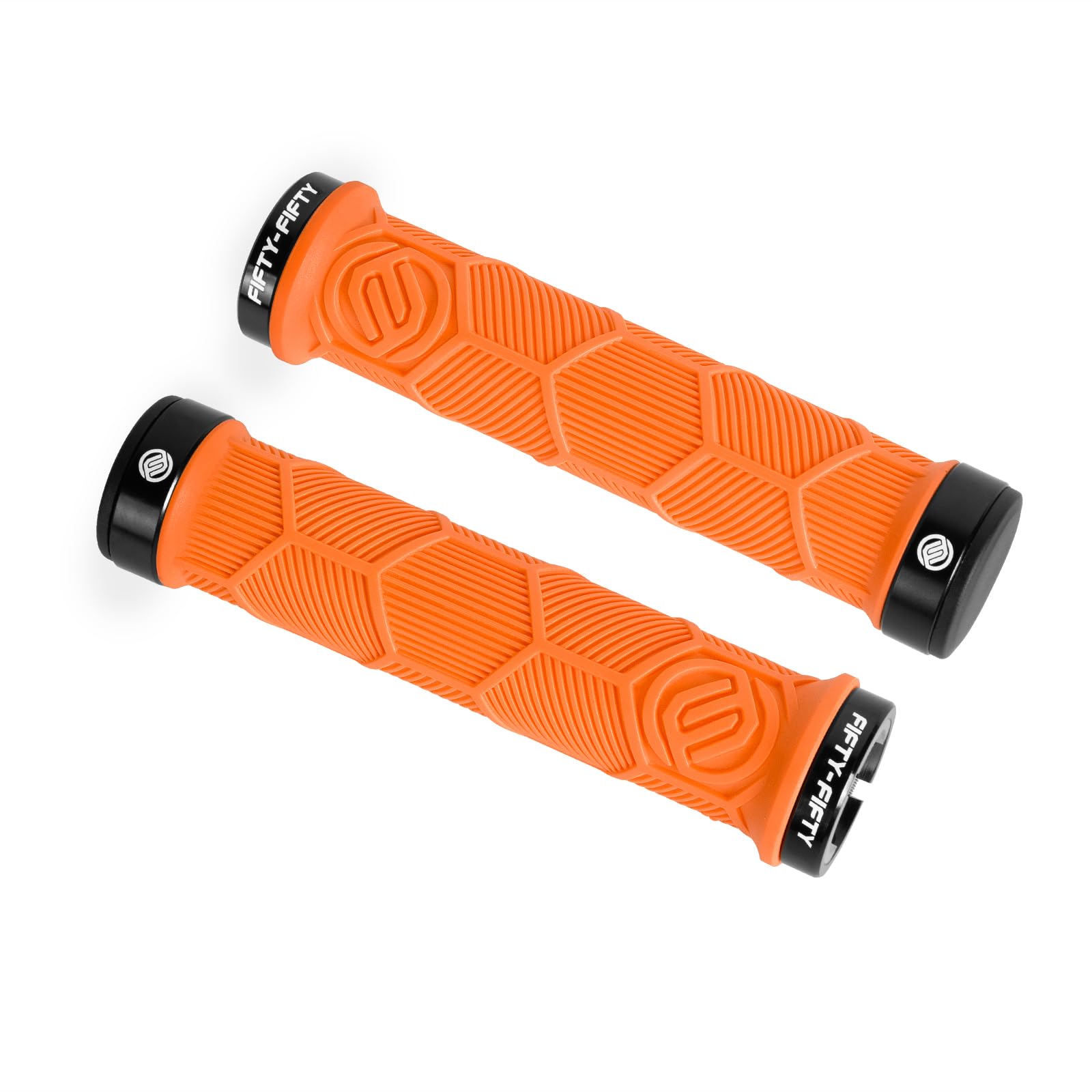 Double Lock-On Mountain Bike Grips, Bicycle Handlebar Locking Grips, Non-Slip MTB Handle