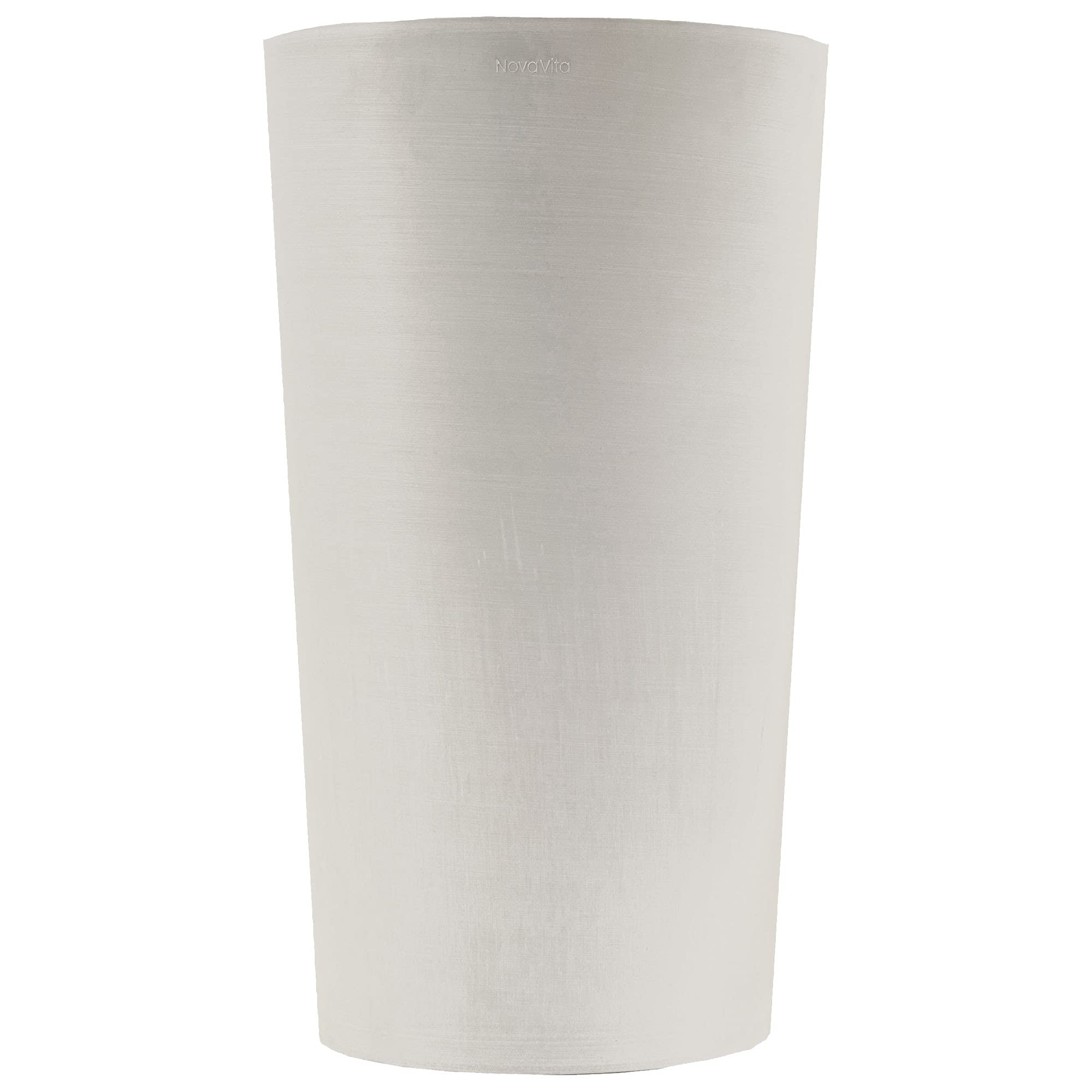 Art Plast Nova Vita Línea Tiziano Pot à Fleurs Conique Haute Ø 30 cm h 52 cm, Blanc