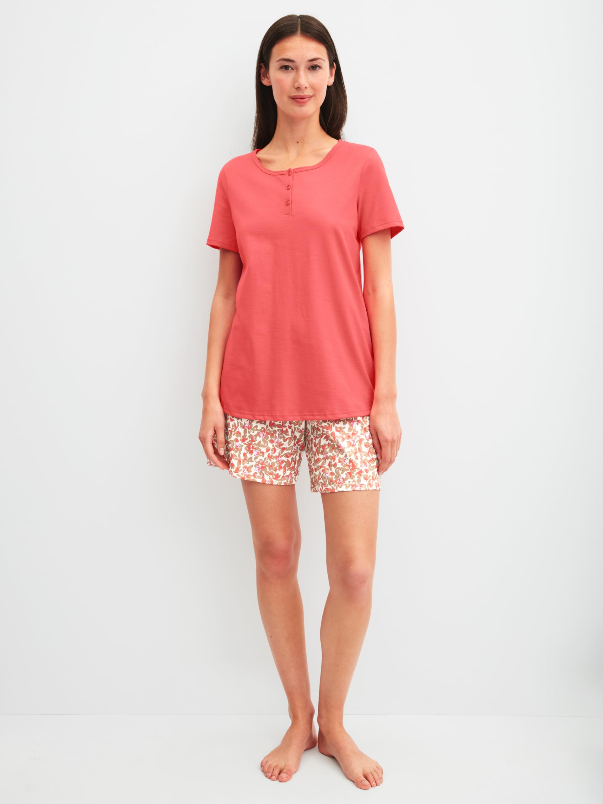 CALIDA Damen Flower Nights Pyjamaset (1er Pack)