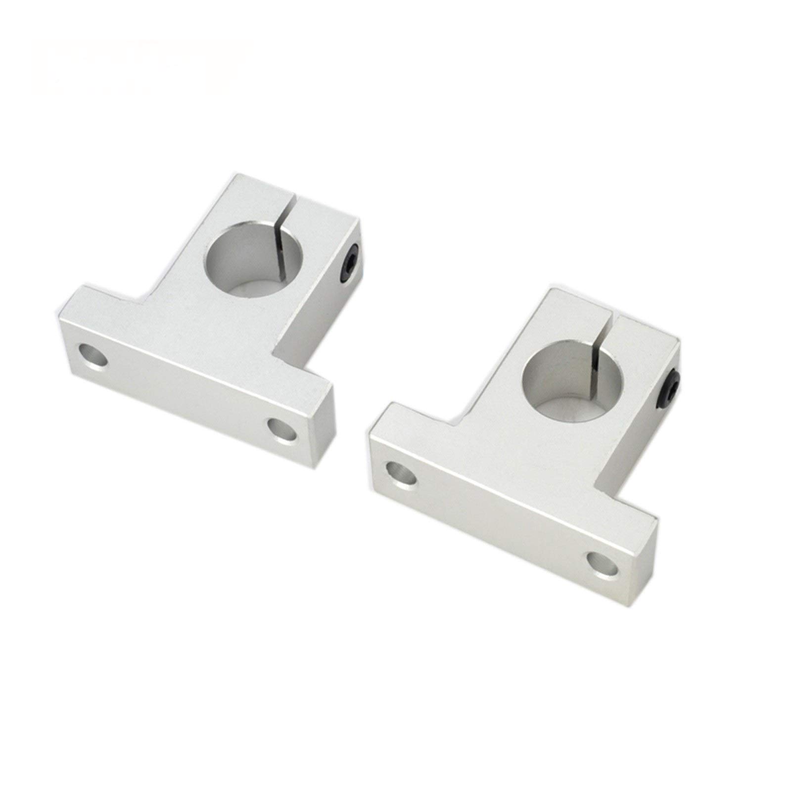 Juego de raíles de corte lineal, 2 ejes lineales de 100-1150 mm con 4 soportes de rodamiento for CNC de bricolaje