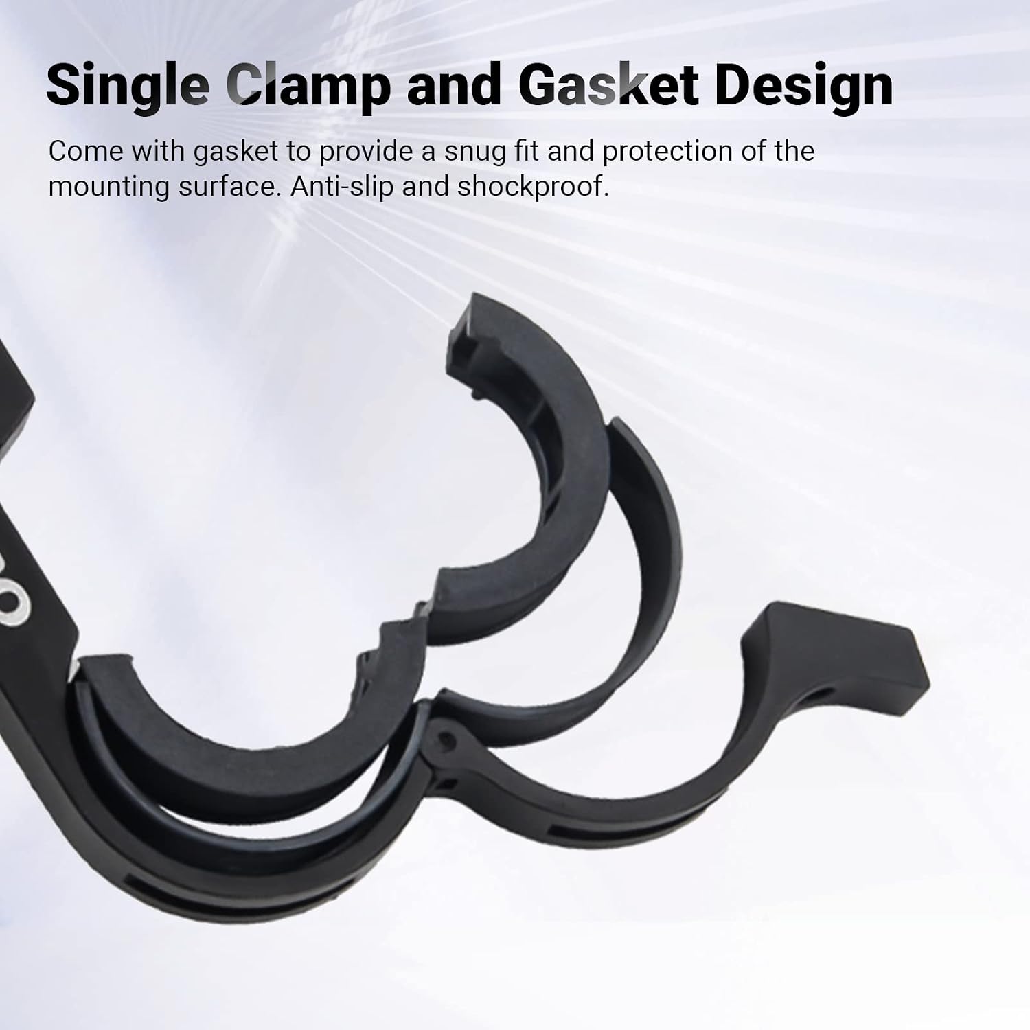 Himiway Bike Handlebar Extender Single Handlebar Extension Carbon Fiber Mount Holder with Aluminum Alloy Bracket Space Saver for Diameter 31.8mm/25.4mm Handlebars