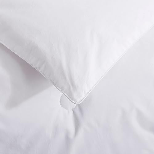 Miniatura 6 de Edredón alternativo para todas las estaciones de plumas y telar, con botones, funda de microfibra suave y de fácil cuidado, relleno de fibra