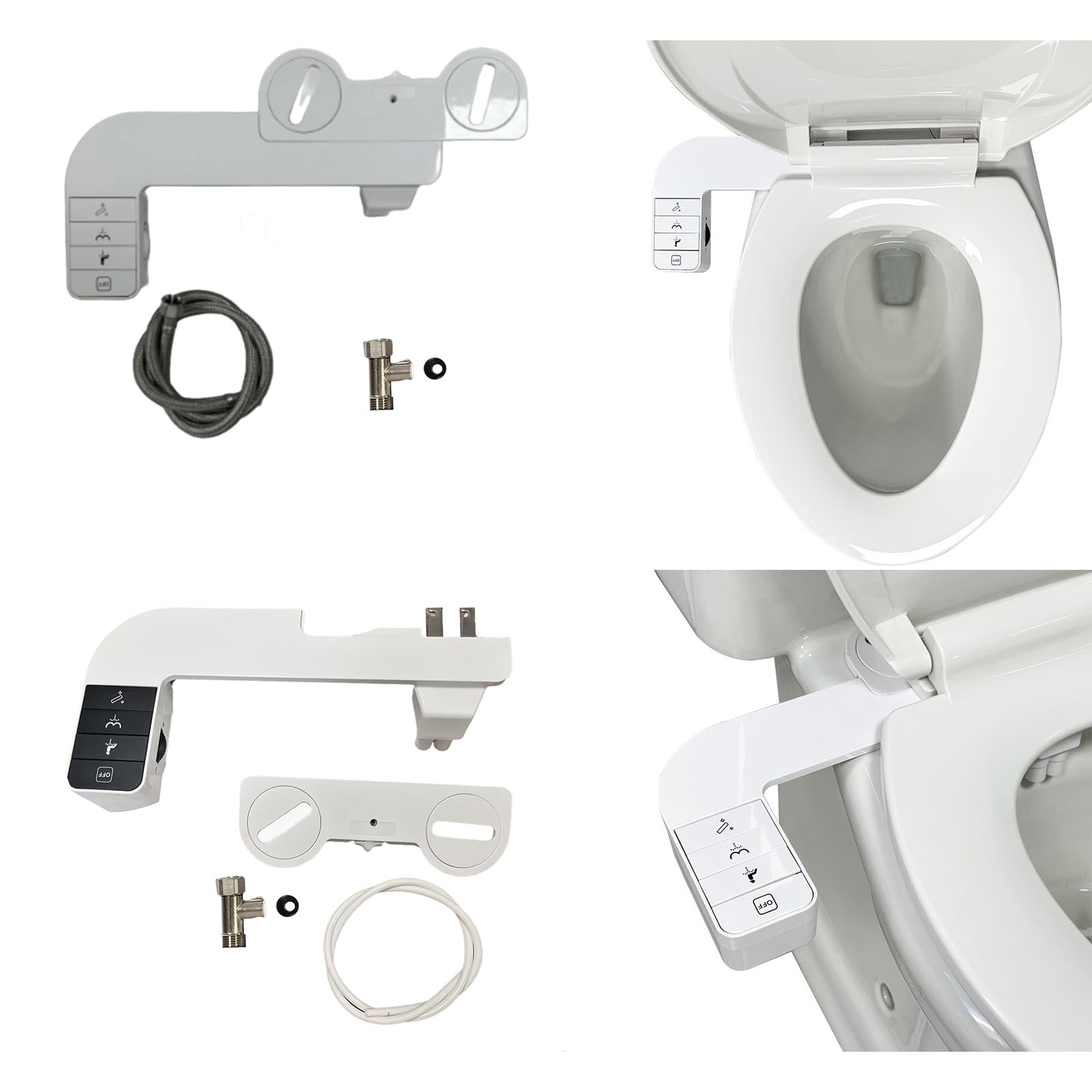 Pulitore per bidet con controllo della temperatura facile per un'esperienza di igiene quotidiana in bagno, design regolabile e facile da usare