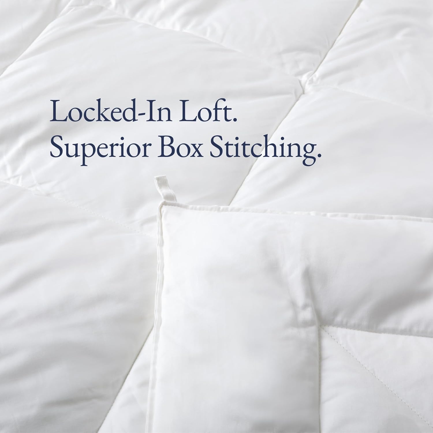 100% Organic Cotton Comforter/Duvet Insert, All-Season, Hypoallergenic, Luxurious Down Alternative, 400 Thread Count, Box-Stitch - King Size, White