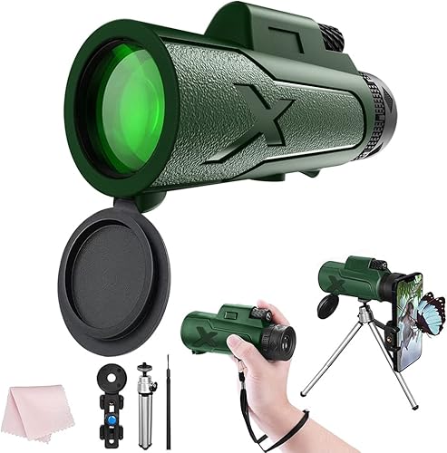 Miniatura 1 de Telescopio monocular de alta potencia de 12 x 50 pulgadas, monocular para adultos, adaptador de smartphone, telescopio monocular, caza, vida