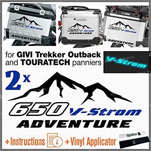 Stickers valises V-Strom 650 Givi Trekker protection anti-rayure vinyle