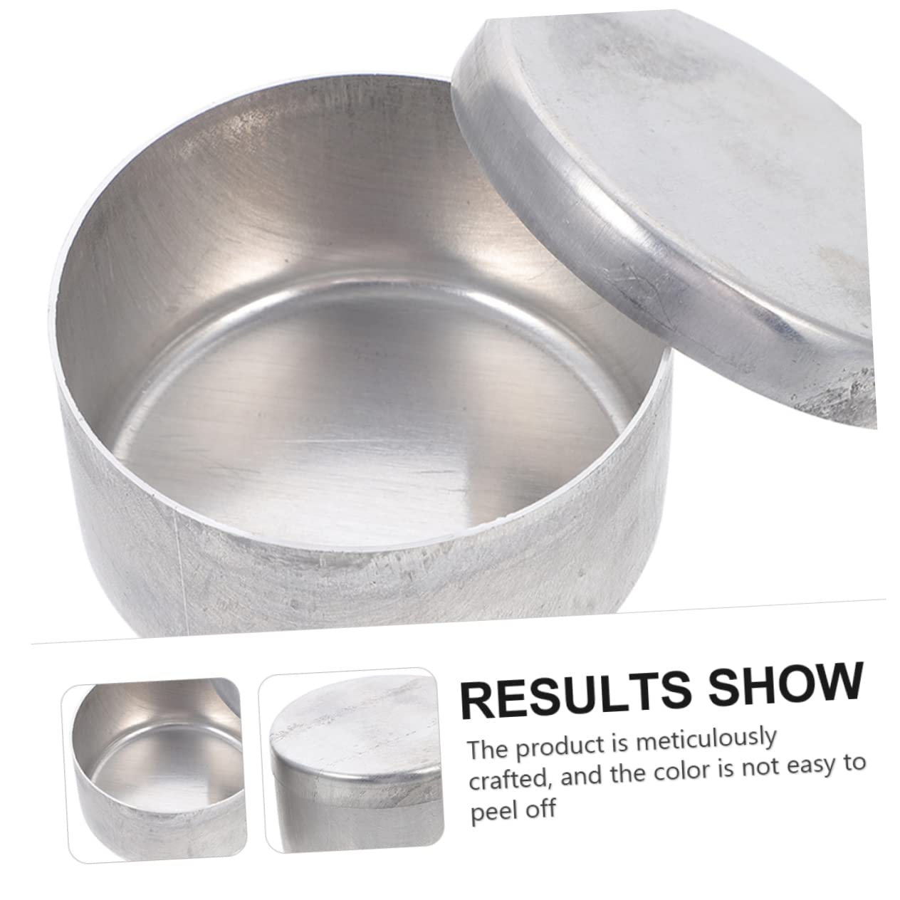 Ciieeo Aluminum Lab Sample Dish Weighing Dish Lid Aluminum Weighing Can for Soil Collection
